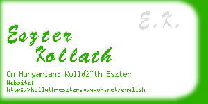 eszter kollath business card